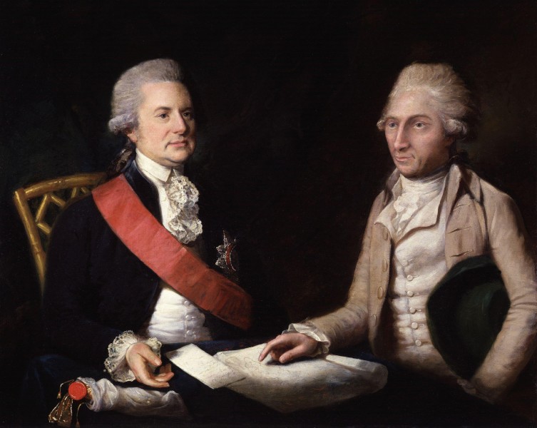 George Macartney, 1st Earl Macartney; Sir George Leonard Staunton, 1st Bt by Lemuel Francis Abbott