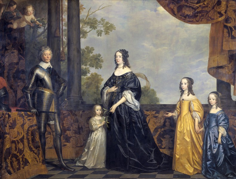 Gerrit van Honthorst - Frederik Hendrik met familie