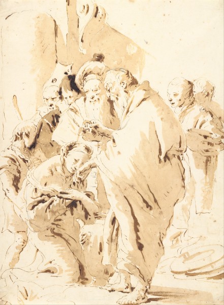 Giambattista Tiepolo - St Prosdocimus baptizing St Giustina - Google Art Project
