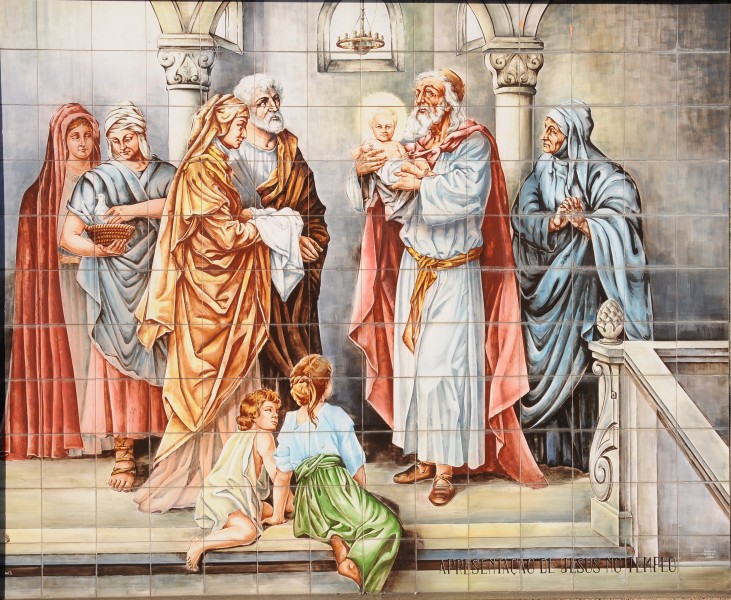 Gilmonde -Azulejos-Apresentacao de Jesus no Templo
