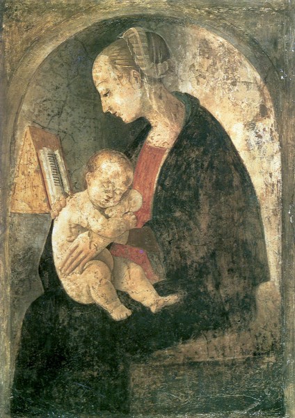 Giovanni Santi Madonna and Child with a Book 
