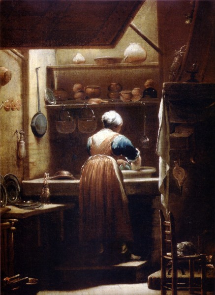 Giuseppe Maria Crespi - La cuoca, the kitchenmaid