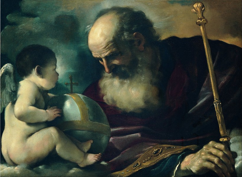 Guercino (Giovan Francesco Barbieri) - God the Father and Angel - Google Art Project