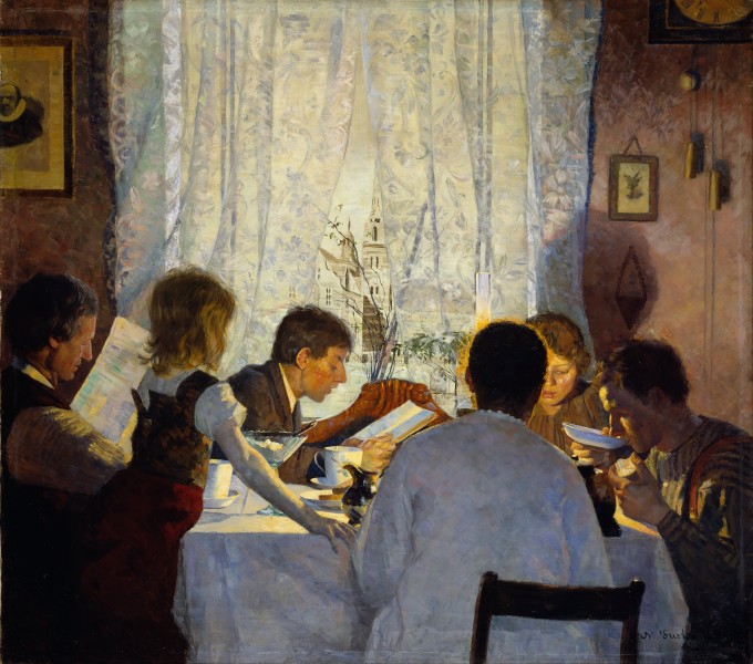 Gustav Wentzel - Breakfast II. The Artist's Family - Google Art Project