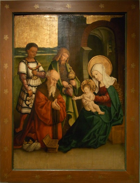 Hechingen Hohenzollerisches Landesmuseum spätgotischer Altar Anbetung17525