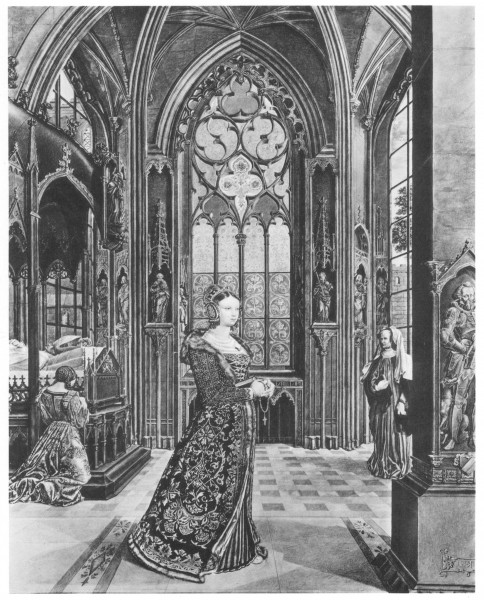 Heinrich von Olivier Frauen in gotischer Kapelle