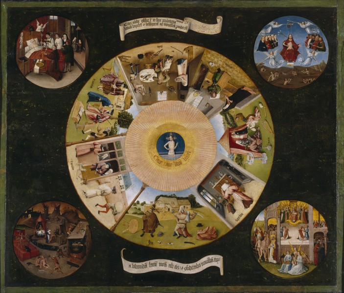 Hieronymus Bosch - The Seven Deadly Sins and the Four Last Things