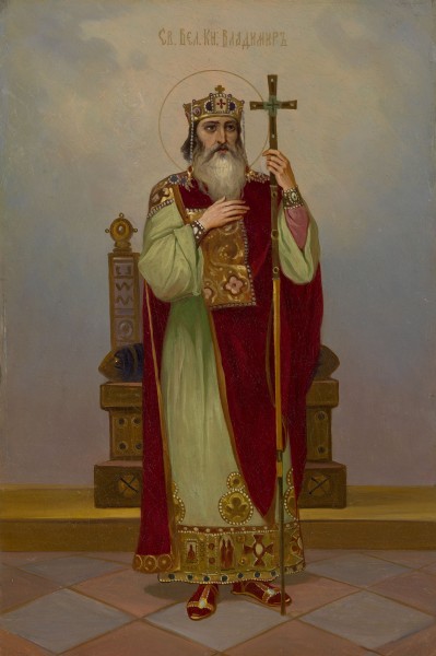 Icon of S.Vladimir by anonymous after Vasnetsov (20 c, priv.coll)