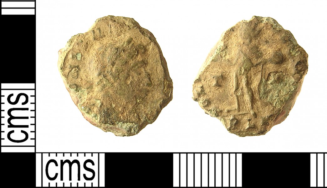 IOW-FFBD32 Roman Coin, Nummus of Constantine I (FindID 567346)