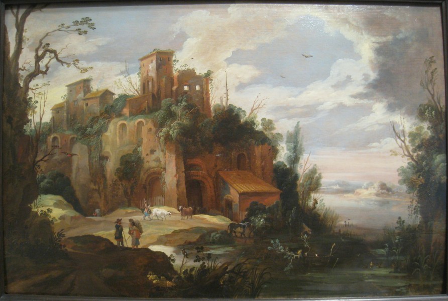Italian Landscape with Ruins by Pieter van der Hulst I (before 1575-1628) - IMG 7360