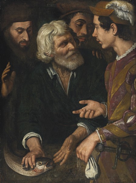 Italian School, 17th Century The Miracle of St Peter and the Fish
