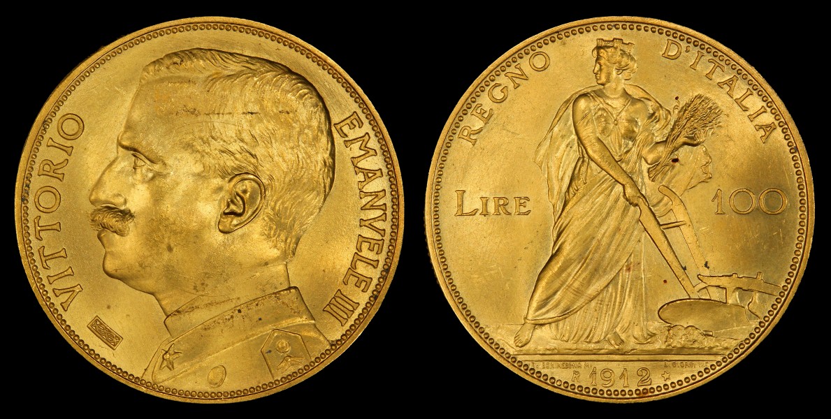 Italy 1912 100 Lira