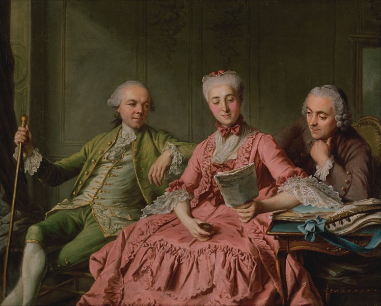Jacques Wilbaut (French) - Presumed Portrait of the Duc de Choiseul and Two Companions - Google Art Project