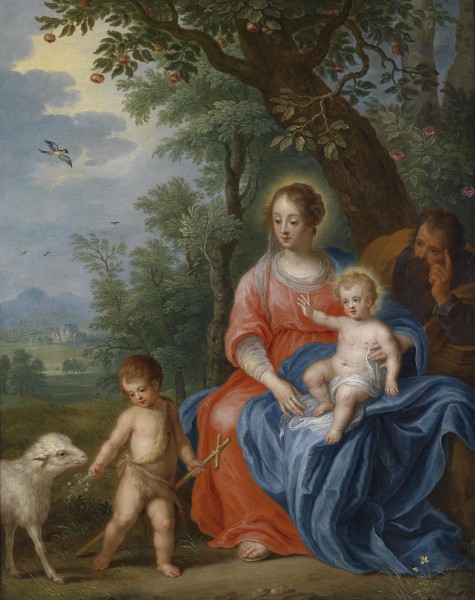 Jan Breughel d.J. & Pieter van Avont - De Heilige Familie met Johannes