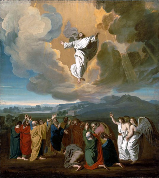Jesus ascending to heaven