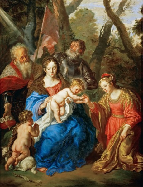 Joachim von Sandrart - Mystische Verlobung der Hl. Katharina (KHM)