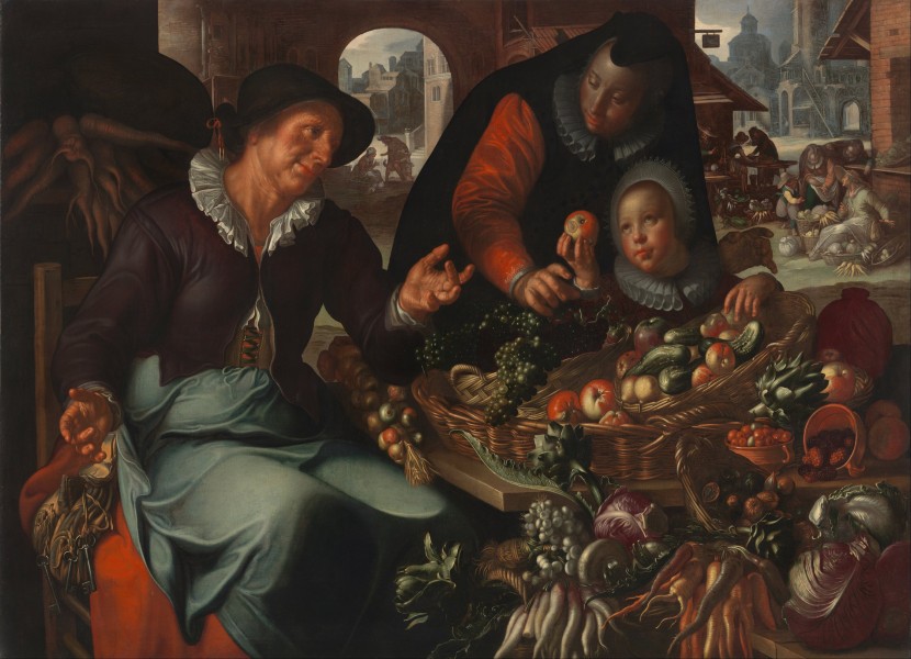 Joachim Wtewael - The fruit and vegetable seller - Google Art Project
