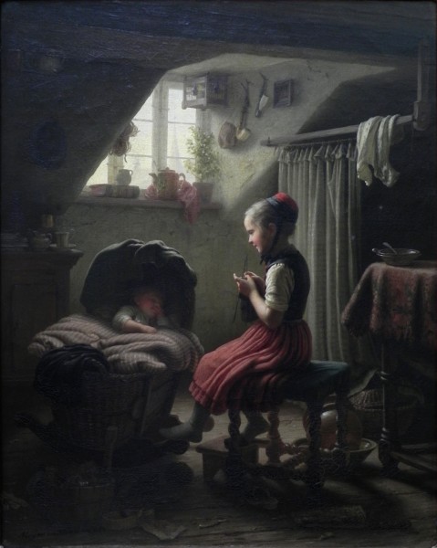 Johann Georg Meyer Little Housewife