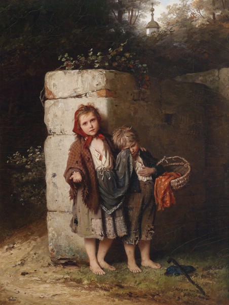 Johann Georg Meyer von Bremen Bettelnde Kinder 1880