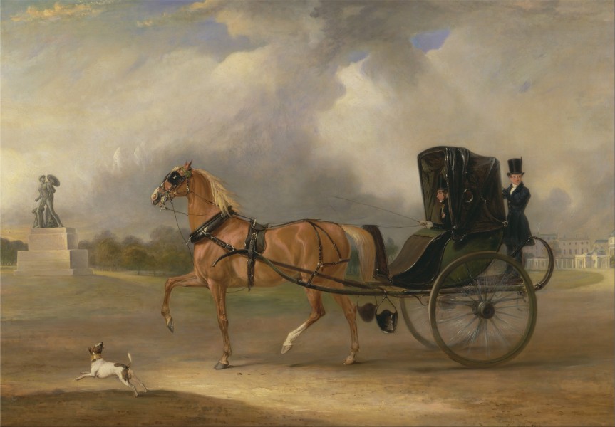 John Ferneley - William Massey-Stanley driving his Cabriolet in Hyde Park - Google Art Project