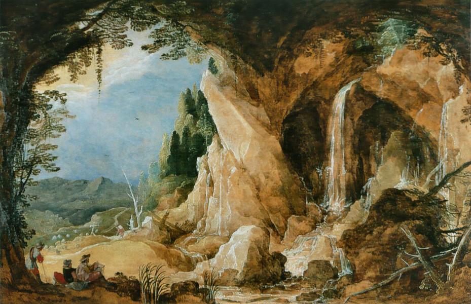 Joos de Momper - Paysage avec grotte