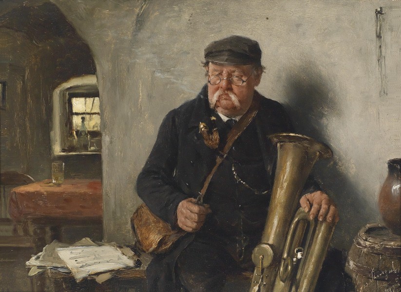 Josef Kinzel Der Tubaspieler 1892