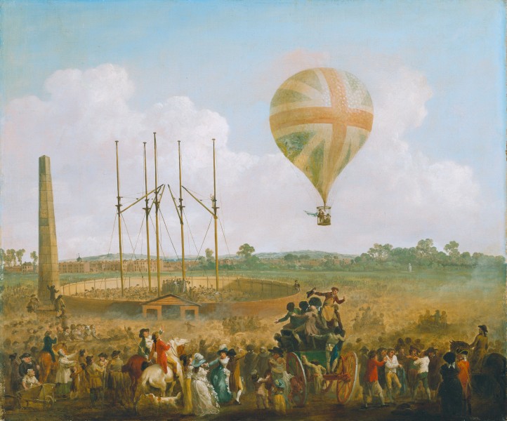 Julius Caesar Ibbetson - George Biggins' Ascent in Lunardi' Balloon - WGA11831
