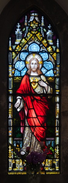 Kildare White Abbey North Transept Window Sacred Heart of Jesus 2013 09 04