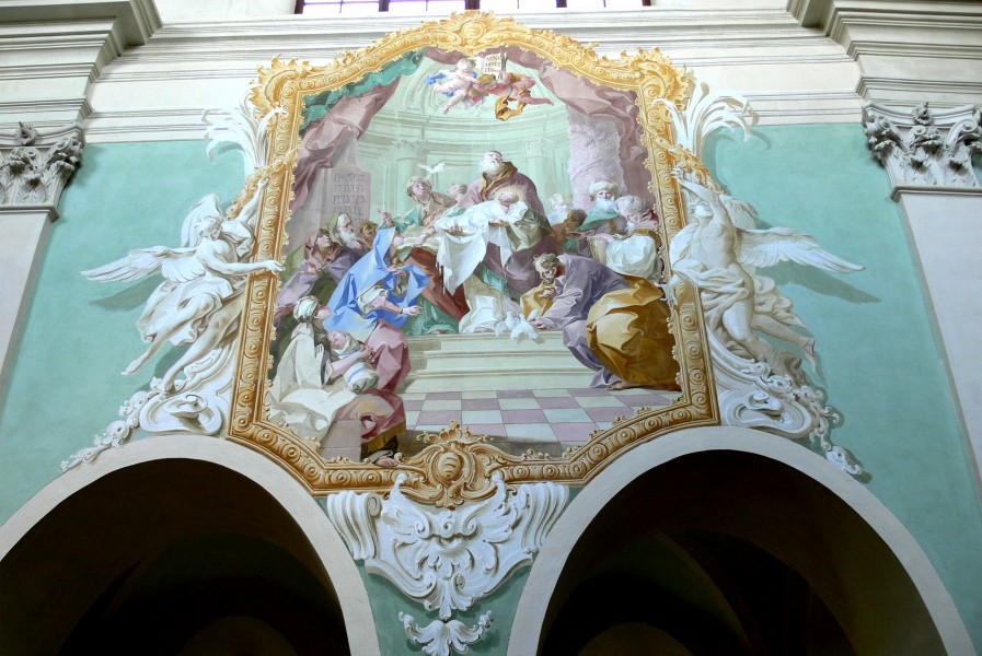 Kleinmariazell - Wandfresco 3 Darstellung Christi im Tempel