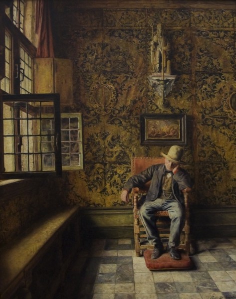 Kmska Henri de Braekeleer (1840-1888) - De man in de stoel (1876) 28-02-2010 14-24-31