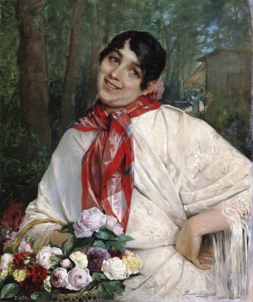 La florista, de César Álvarez Dumont (Museo del Prado)