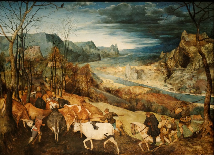 La rentrée des troupeaux Pieter Brueghel l'Ancien