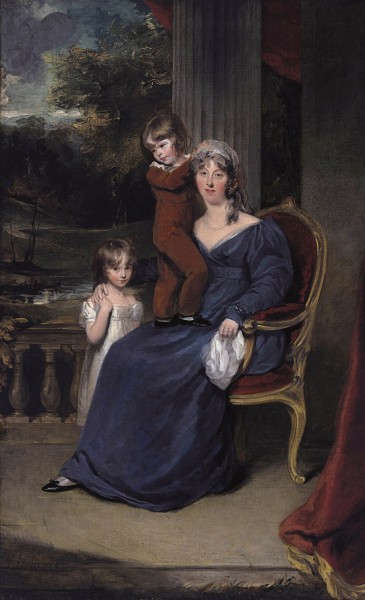 Lady Louisa Harvey with two of her children by Thomas Lawrence, (1769-1830)
