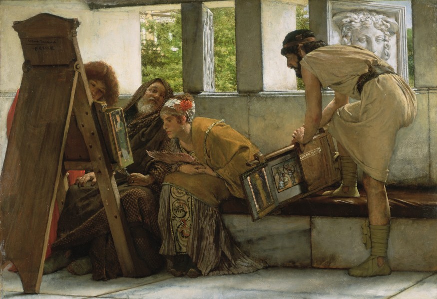 Lawrence Alma-Tadema - A Roman studio