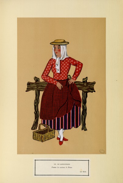 Le Languedoc - Femme des environs de Privas - XIXe siècle (n° 124) - Fonds Ancely - B315556101 A GARDILANNE 026