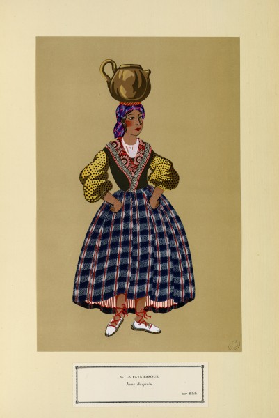 Le Pays Basque - Jeune Basquaise - XIXe siècle (n° 35) - Fonds Ancely - B315556101 A GARDILANNE 002