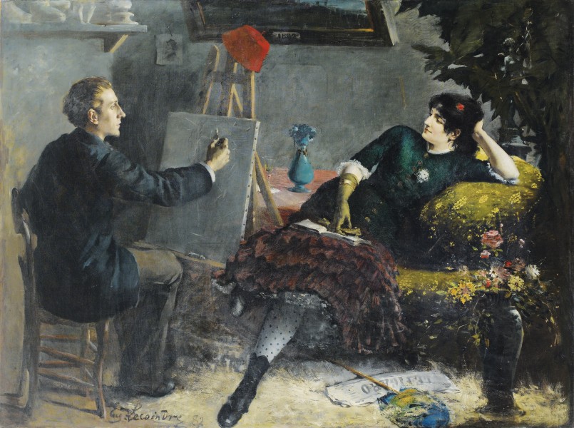 Lecoindre - In the Studio, 1882