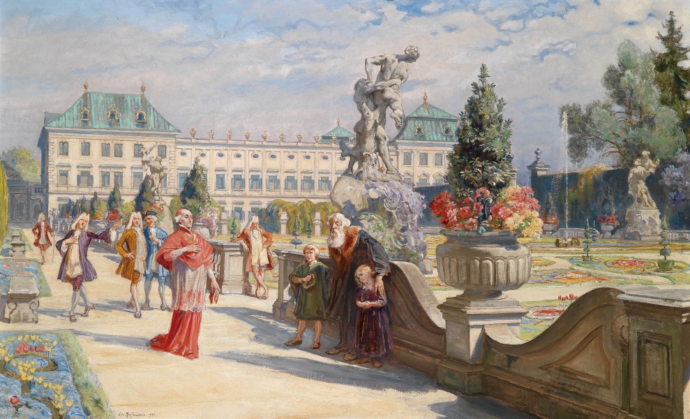 Leo Reiffenstein - Garten vom Schloss Mirabell 1917