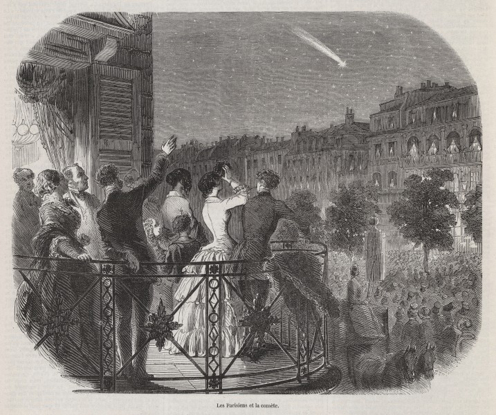 Les Parisiens et la comète, 1853
