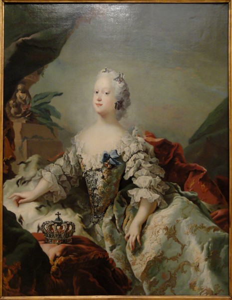 Louise, Frederik V's First Queen, in her Coronation Robes, by Carl Gustaf Pilo - Statens Museum for Kunst - DSC08202