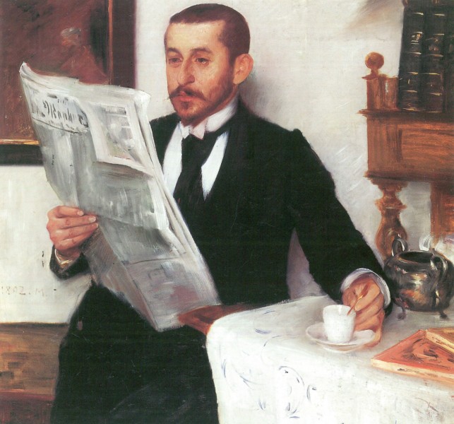 Lovis Corinth Porträt des Malers Benno Becker 1892