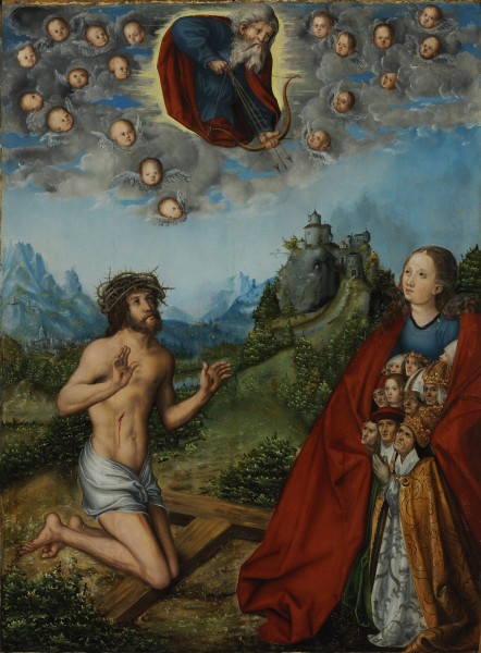 Lucas Cranach d. Ä. - Pestbild (Budapest Museum of Fine Arts)