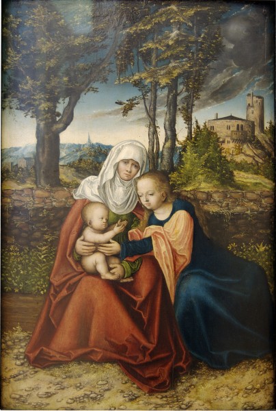 Lucas Cranach d.Ä. - Hl. Anna Selbdritt (Alte Pinakothek)