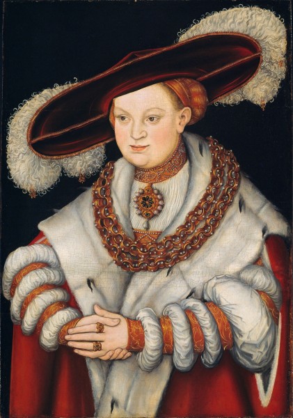 Lucas Cranach d.Ä. - Bildnis der Magdalene von Sachsen (Art Institute of Chicago)