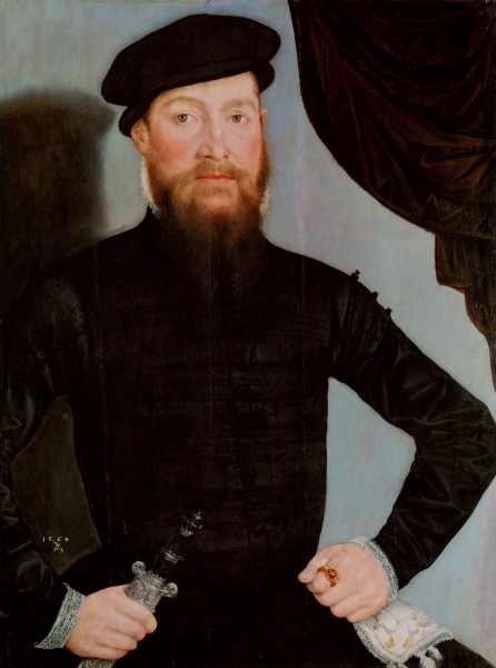 Lucas Cranach d.J. - Männliches Bildnis, 1564 (Kunsthistorisches Museum)
