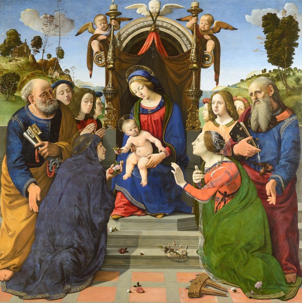 Madonna and Child Enthroned with Saints Piero di Cosimo