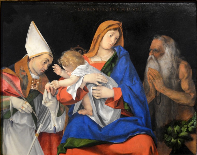 Madonna col bambino (Lorenzo Lotto) September 2015-1a
