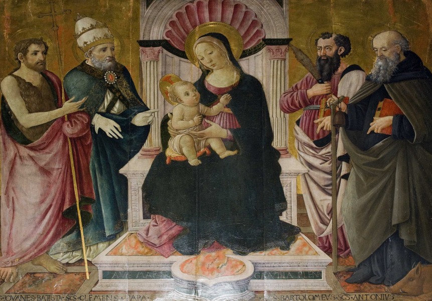 Madonna con Bambino, maestro di San Miniato