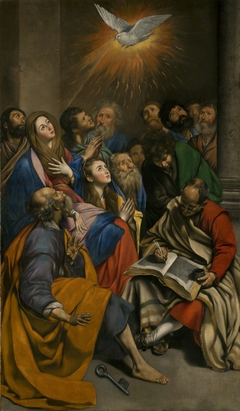 Maino Pentecostés. Lienzo. 285 x 163 cm. Museo del Prado