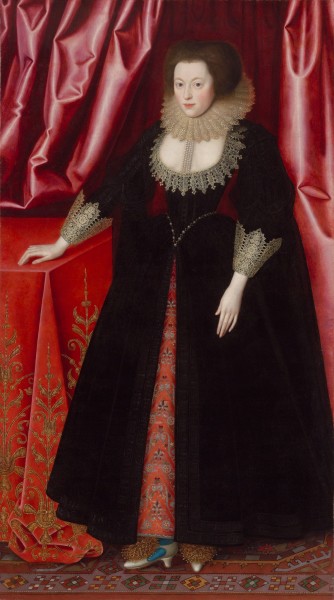 Mary, Lady Vere by William Larkin. c 1615